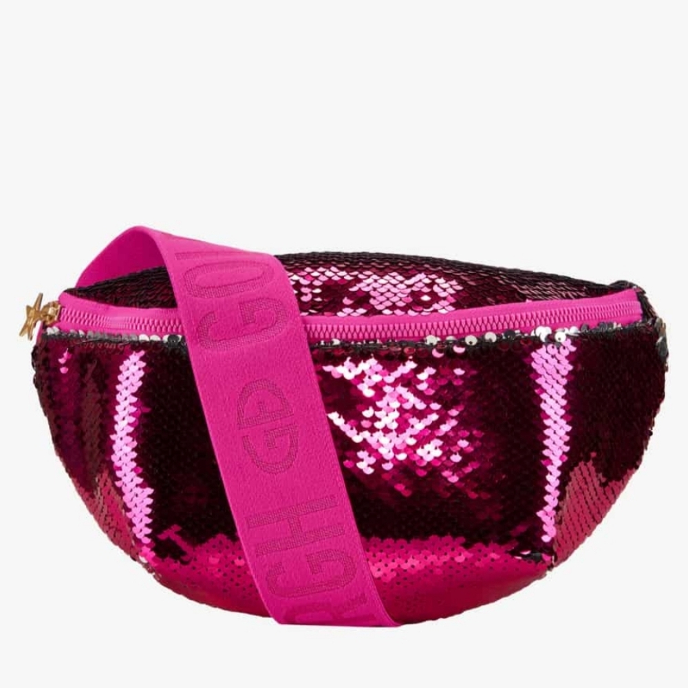 Goldbergh Glitter Sequin Fanny Pack Belt Bag